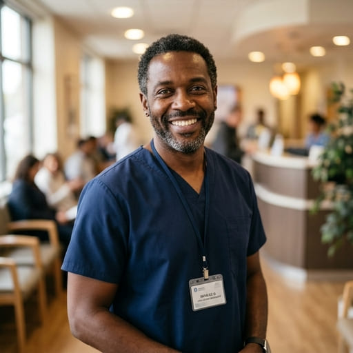 PrEP navigator supporting HIV-positive patients at a community health clinic