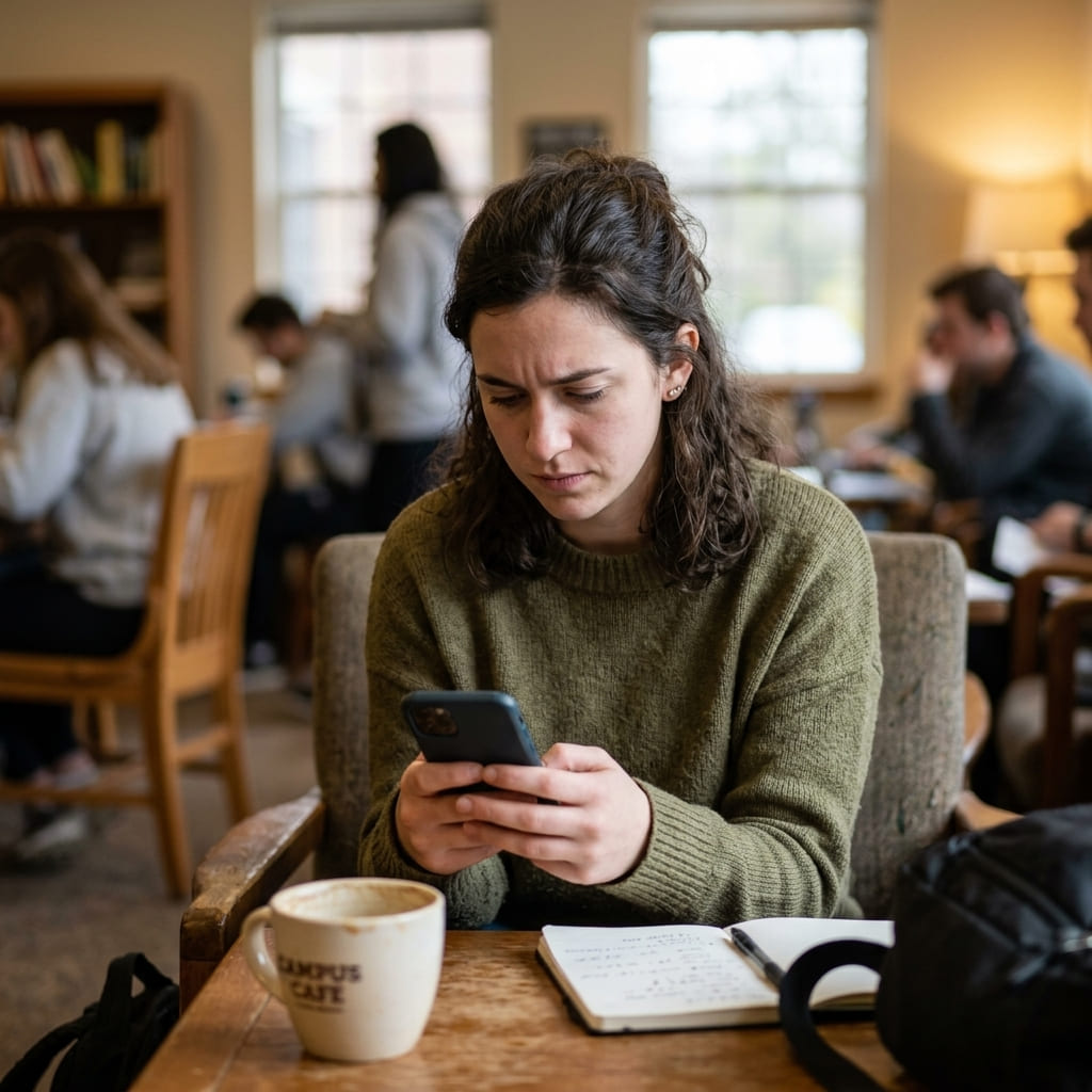 Female student seeking anonymous guidance on relationship boundaries and consent