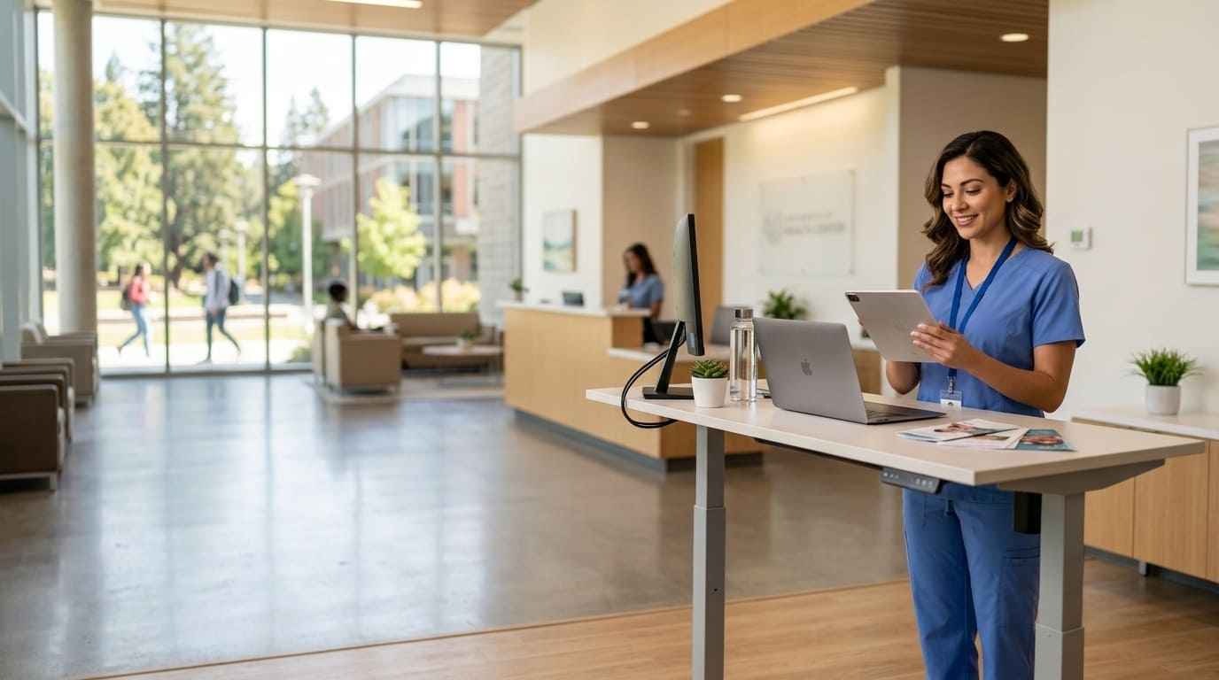 University health director reviewing student engagement and wellness trends in real time