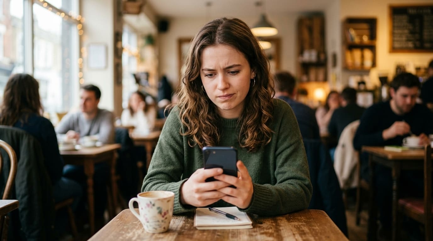 College student navigating relationship boundary uncertainty without guidance